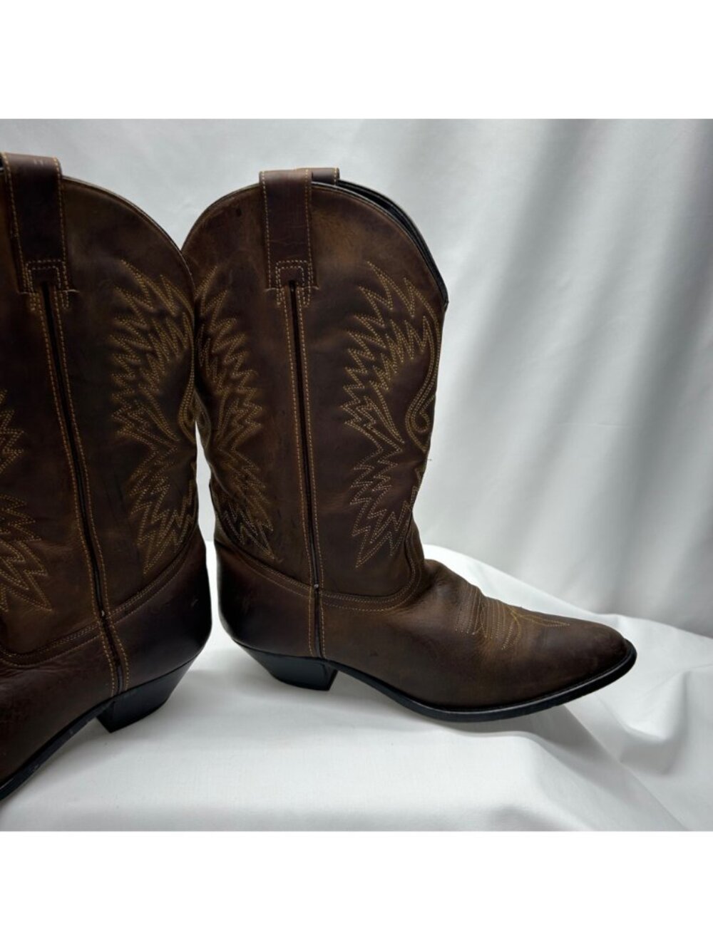 Cowboy Boots By ACME Women's 9 Brown Leather - Picture 8 of 16